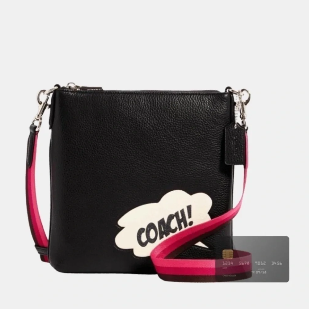 Authentic Coach Marvel Crossbody Comic Theme NWOT - Picture 6 of 13